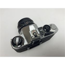 Olympus Pen-EE camera, serial no 415299, with Olympus D.Zuiko 1:3.5 f=2.8cm lens, together with four Olympus Trip 35 cameras, serial nos 4759245, 4257589, 1847727 and 5387611, each with Olympus D. Zuiko 1:28 f=40mm lenses