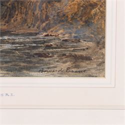 Bernard Walter Evans (British 1848-1922): 'Bolton Abbey', watercolour signed, titled on the mount, 24cm x 31cm