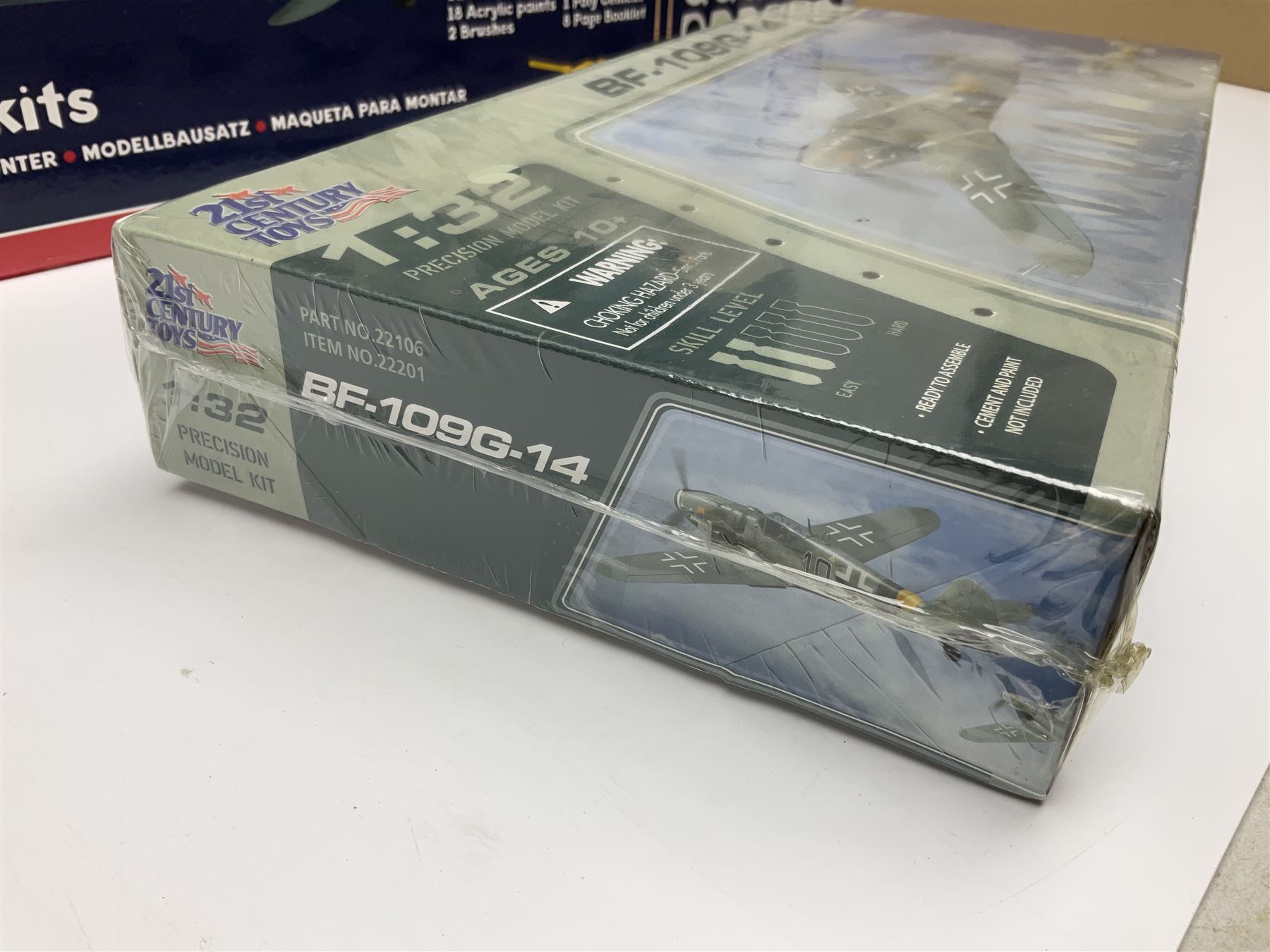 Airfix 100 Years of Naval Aviation Collection construction kit; and 21st Century Toys Messerschmitt BF-109G-14 construction kit; both boxed (2)