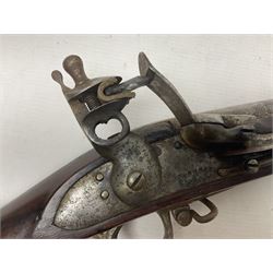 Early 19th century M.T. Wickham of Philadelphia flintlock musket, approximately .700 cal., the 104cm(41