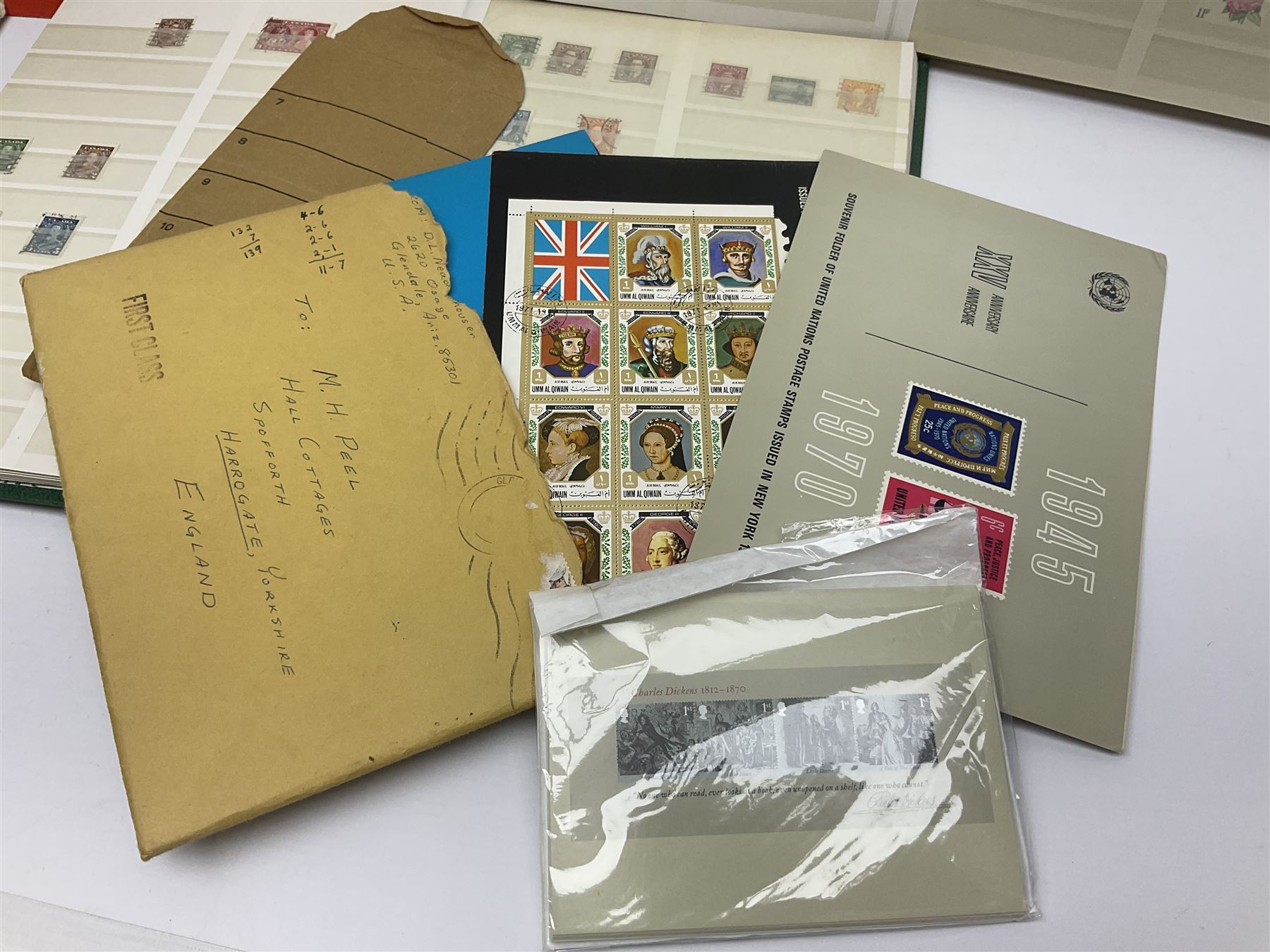 Great British and World stamps, including Queen Elizabeth II mint stamps in presentation packs, PHQ cards, Canada, Rhodesia and Nyasaland etc, in stockbooks and loose