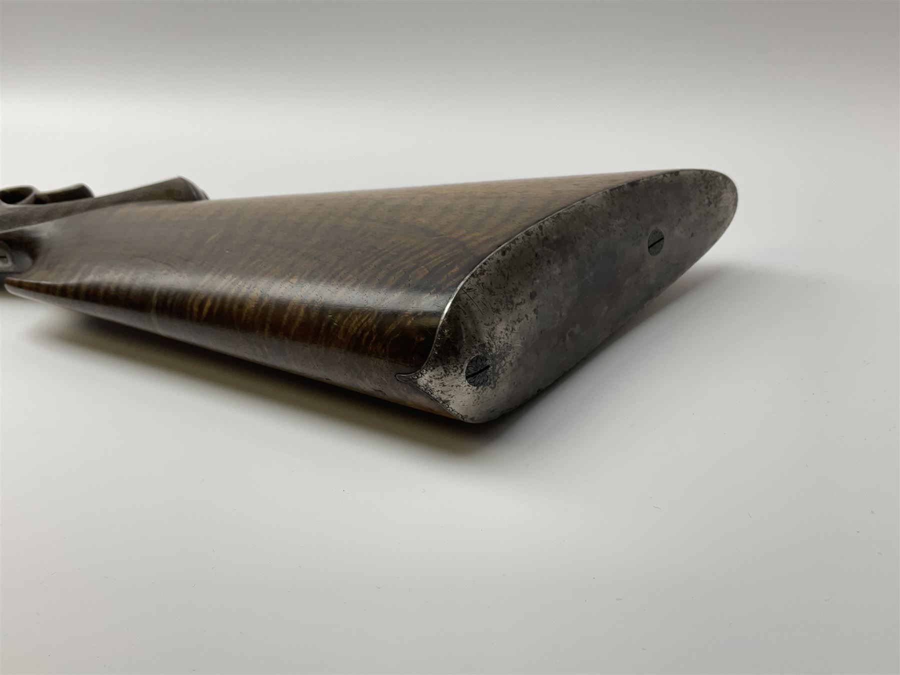 Rare Henry Pieper Liege seven-chambered solid barrel 297/30 calibre rim-fire volley gun with six barrels around a central seventh barrel drilled for simultaneous fire, built on a Remington type rolling block action, blued 62cm barrel with raised rib and twin rear leaf sights, case hardened action complete with loading plate for seven cartridges, walnut stock with chequered pistol grip and fore-end and inset 'silver' cartouche with two Chinese type characters, no.256PLN, L109cm overall