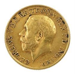 King George V 1915 gold full sovereign coin