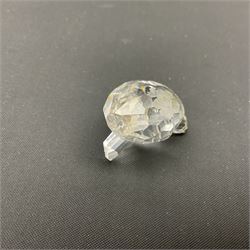 Collection of Swarovski Crystal animals, to include hedgehogs, snails, birds, mice and snakes, etc