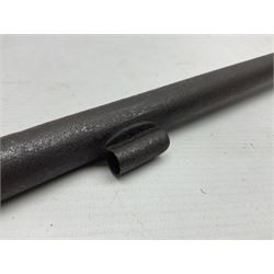 Early 19th century flintlock single barrel sporting gun by Johnston, approximately 14-bore, with 94cm(37