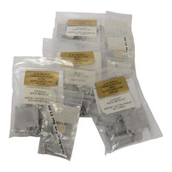 Twenty-eight BW Models 1:76 white metal model kits, including BW3 Land Rover 110 GS, BW67 MGB Transportation Pallet, BW35 Saxon Armoured Personnel Carrier, BW30 Alvis Salamander Tender, BW32 Humber Armoured Truck, BW8 Austin K9 Ambulance and BW9 Austin Tramp, all boxed, with nine load and trailer kits, all in bags (37)