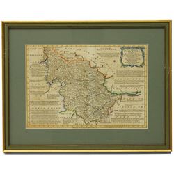 Emanuel Bowen (British 1694-1767): 'Yorkshire Divided into its Ridings' 'North Riding of Yorkshire' 'West Riding of Yorkshire' and 'East Riding of Yorkshire', set of four 18th century engraved maps with hand-colouring pub. Thomas Kitchin c.1750, 24cm x 34cm (4)