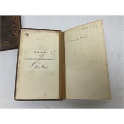  Coelebs; In Search of a Wife, fifth edition in two leather bound volumes London 1809, together with Tome Troisieme; Histoire De Gils Blas De Santillane, two leather bound volumes Paris 1831 and Dramatic Miscellanies one leather bound volume London 
