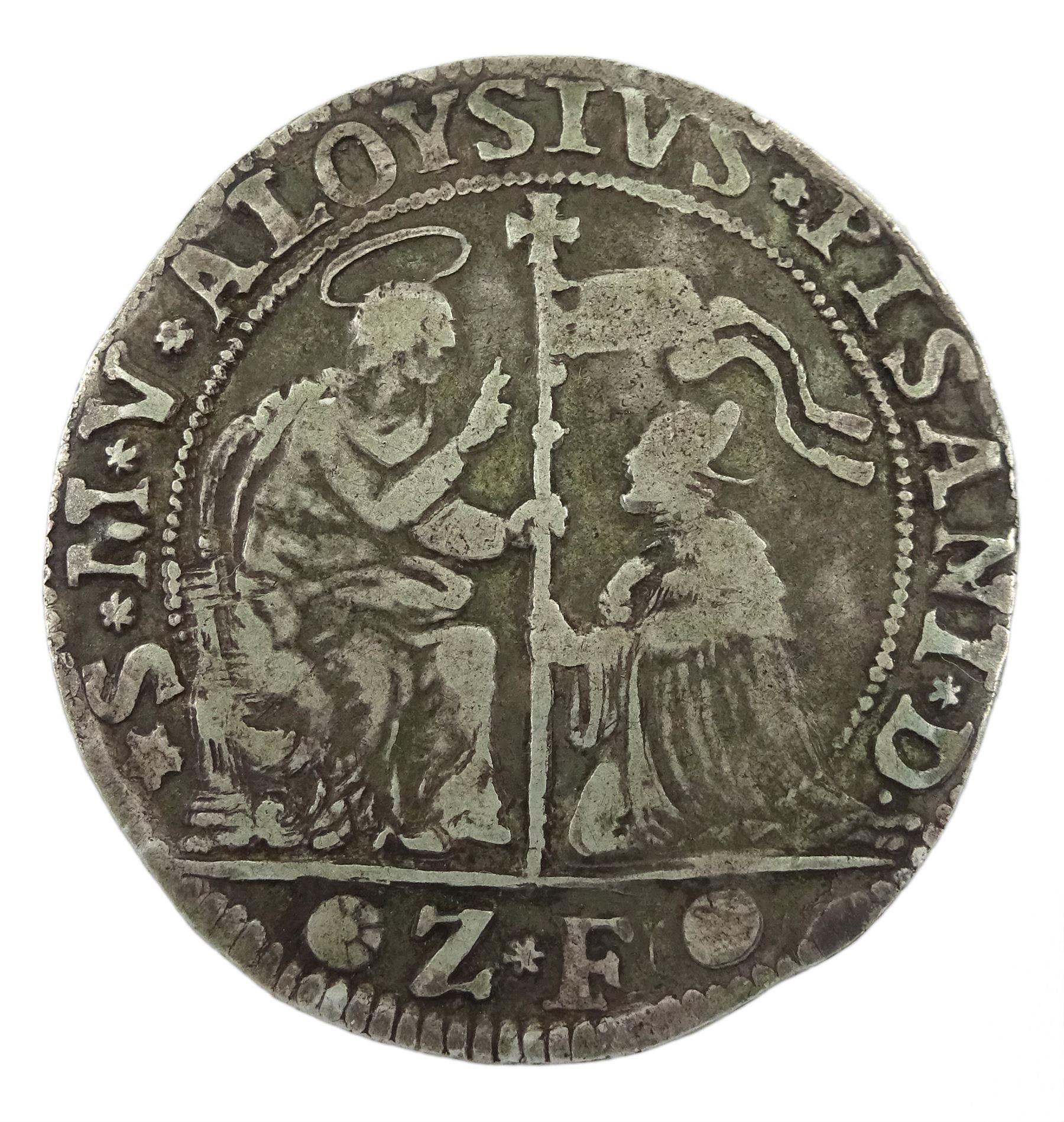 Italian States, Venice, (1735-41) silver ducato coin, initials Z F ...