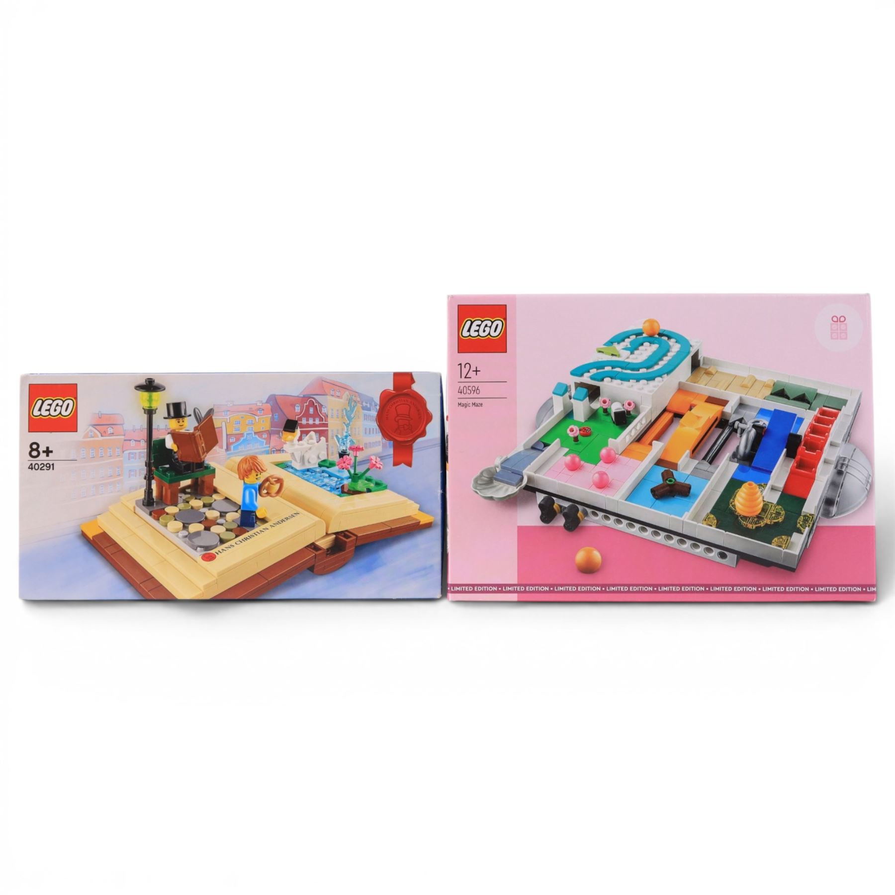 Six Lego sets, comprising Lego Education Animal Bingo no. 45009, Magical Maze no. 40596, Creator 3 in 1 no. 31122, Creative Personalities Hans Christian Andersen no. 40291, Creator Australia Postcard no. 40651 and Creator New York Postcard no. 40519, all boxed
