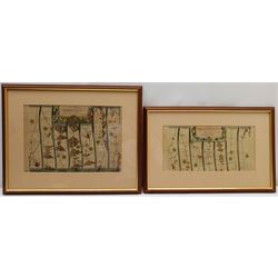 After John Ogilby (British 1600-1676): 'The Roads from York to Whitby and Scarborough' and 'The Road from London to Flamborough Head', two early 20th century strip maps 20cm x 29cm and 14cm x 29cm (2)