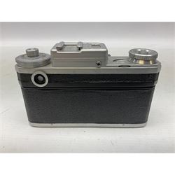 Kiev camera body, serial no. 8008715, with 'TEP-8m 2/53 8053875' lens 