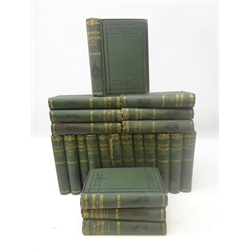  Charles Dickens works in 22 vols pub. Chapman & Hall, green cloth  with gilt spines (22)  