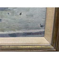 Ken Howard RA (British 1932-2022): 'Venice Campo dei Frari', oil on board signed, titled verso with artist's address 22cm x 14cm