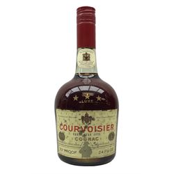 Courvoisier Three Star Luxe Cognac, 24fl oz 70% vol, labelled by appointment to His Late Majesty King George VI, one bottle