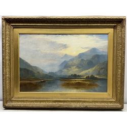 George Blackie Sticks (British 1843-1900): 'Loch Venachar - Sunset', oil on canvas, signed tilted and dated 1874 verso 50cm x 75cm 
Provenance: private collection, purchased Tennants 10th April 2008 Lot 1386