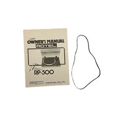 Rotel record player with pioneer amps and cassette deck with a pair of Wharfdale speakers