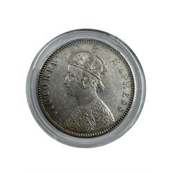 King William IIII East India Company 1835 one rupee and two Queen Victoria India one rupee coins dated 1879, 1901 (3)