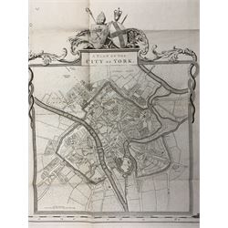 Thomas Jefferys (British 1719-1771): 'A Plan of the City of York', original engraved map with hand colouring pub. 1772, 74cm x 60cm (unframed)