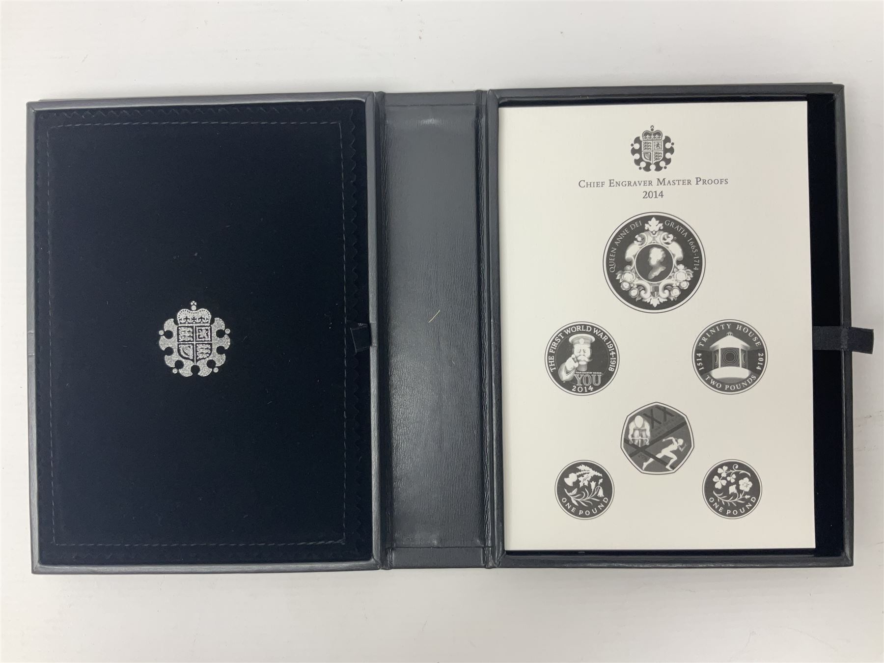 The Royal Mint United Kingdom 2014 proof coin set collector edition, cased with certificate