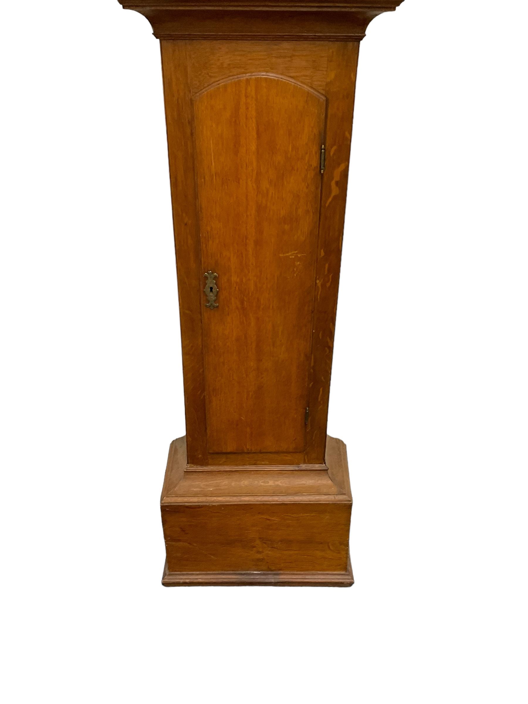 Empty 19th century oak longcase