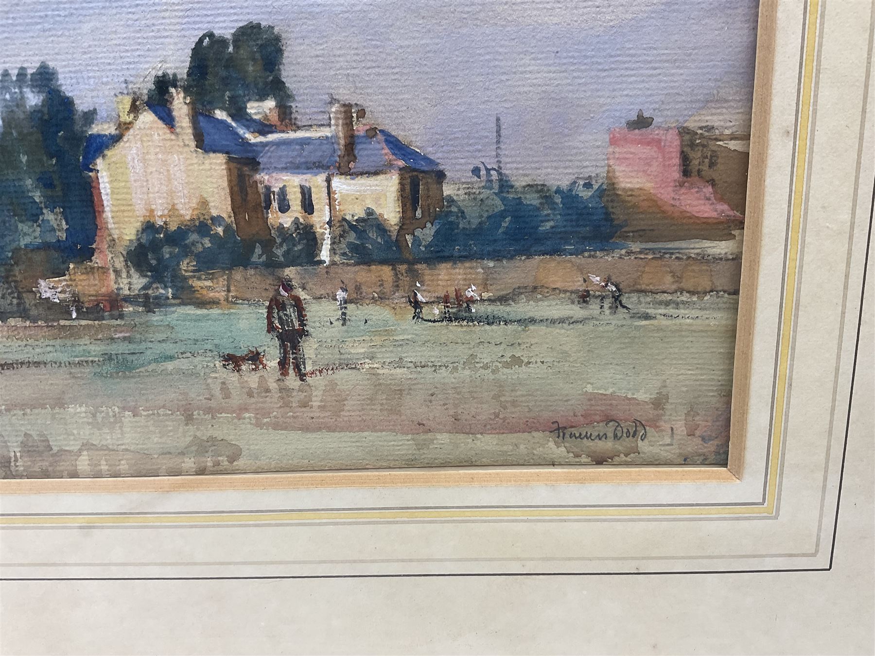 Francis Dodd (British 1874-1949): Summer in the Fields, watercolour signed in pencil 20cm x 28cm 