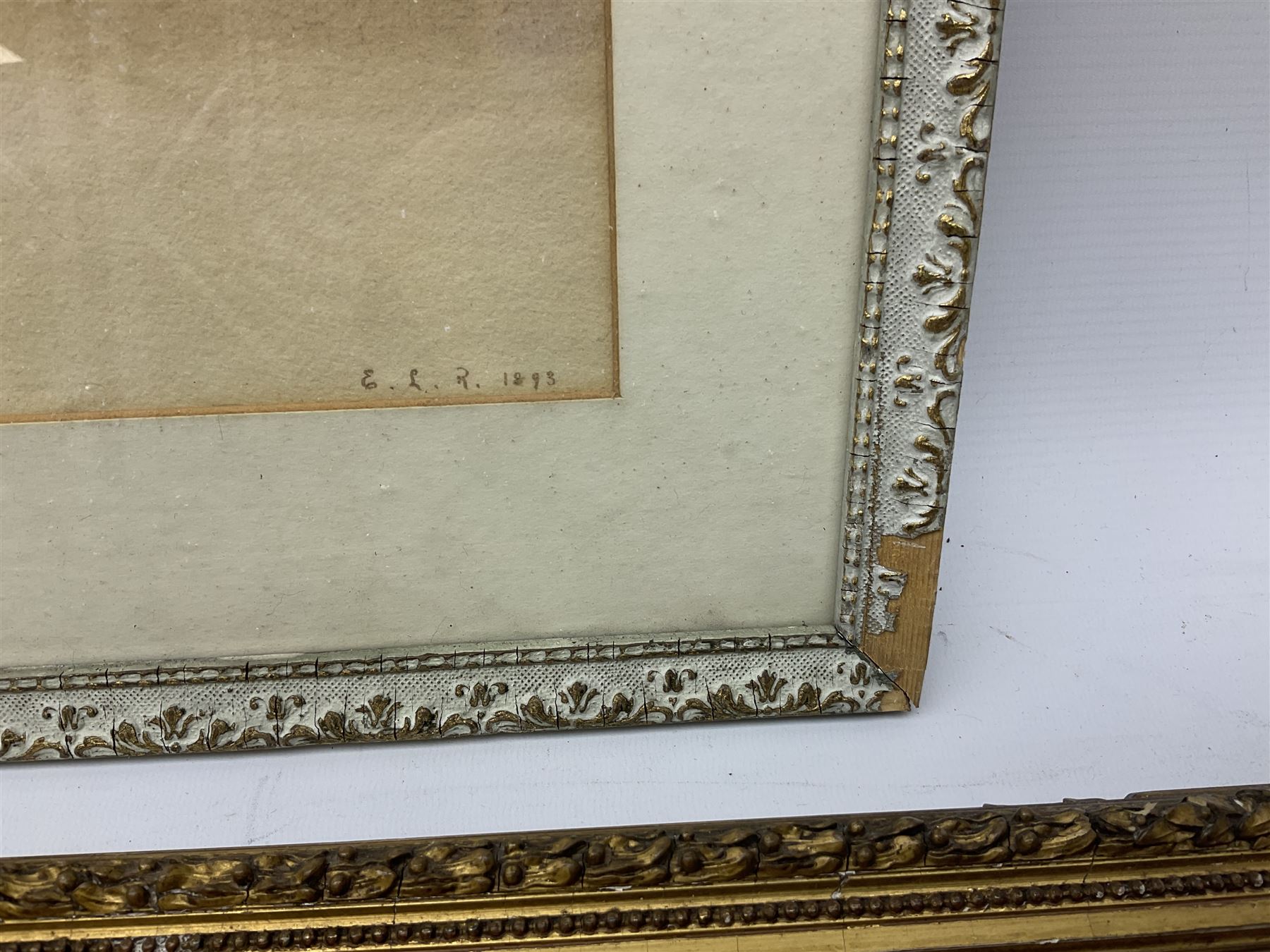 E L R (British 19th century): Loch Fishing with sailing boats, watercolour signed and dated 1893 together with two more similar watercolours max 24cm x 60cm (3)