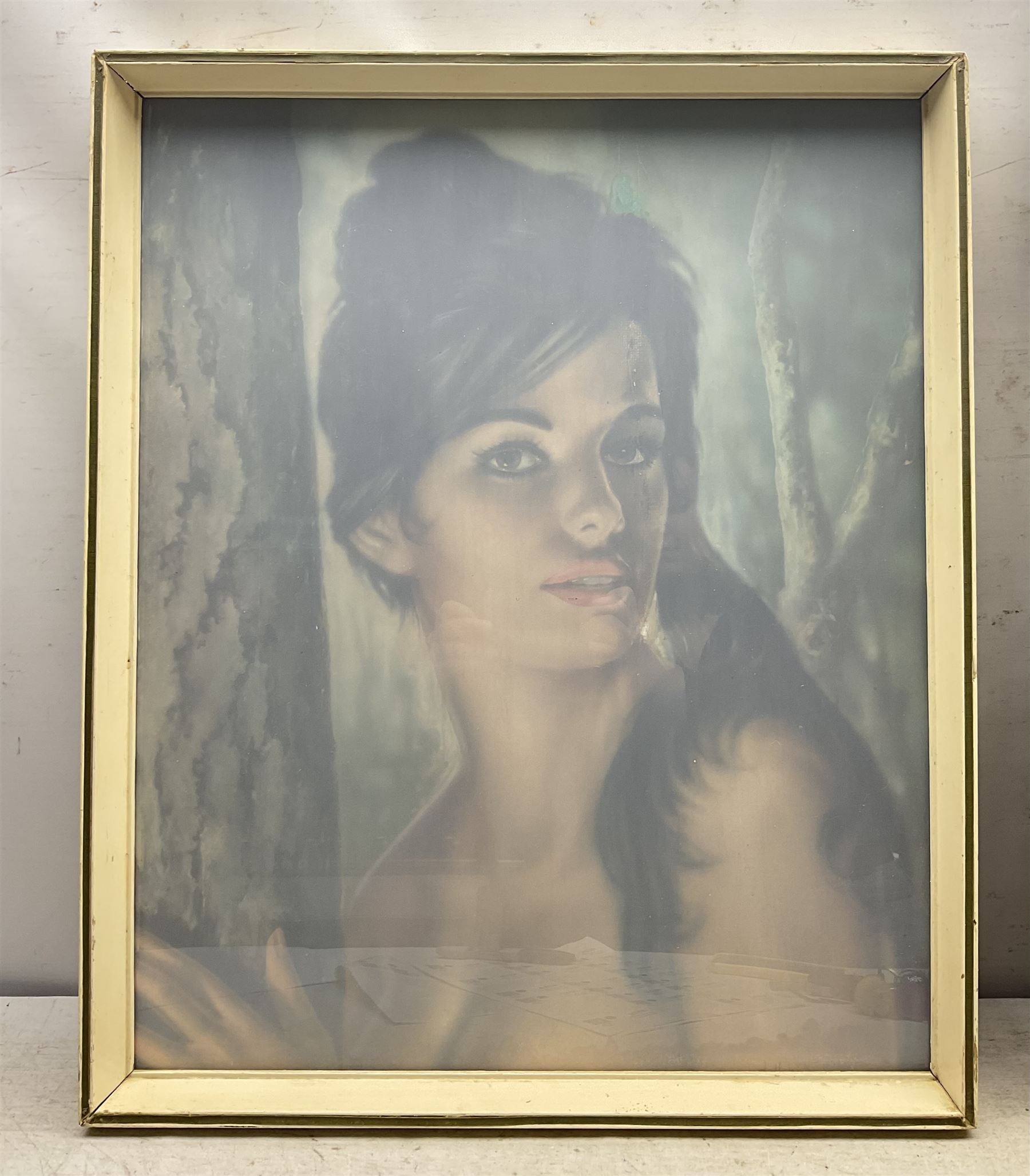 Gordon King (British 1939-2022): Reclining Nude, limited edition print signed and numbered 246/850 in pencil together with a  John Lynch 'Tina' print max 44cm x 62cm (2)