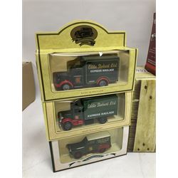 Corgi Eddie Stobart - eighteen promotional and advertising models including heavy haulage vehicles, coach, figures etc; and five others by Saico, Lledo and Atlas Editions; all boxed (23)