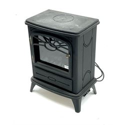 Focal point fires - electric stove, black finish 