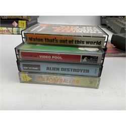 Sinclair ZX Spectrum +2 128k, Sinclair joystick, RAM Turbo joystick add-on, Comcon joystick interface, Power Supply Unit, unassociated multi-colour joystick, original instruction manual and a quantity of mostly Spectrum 48k games