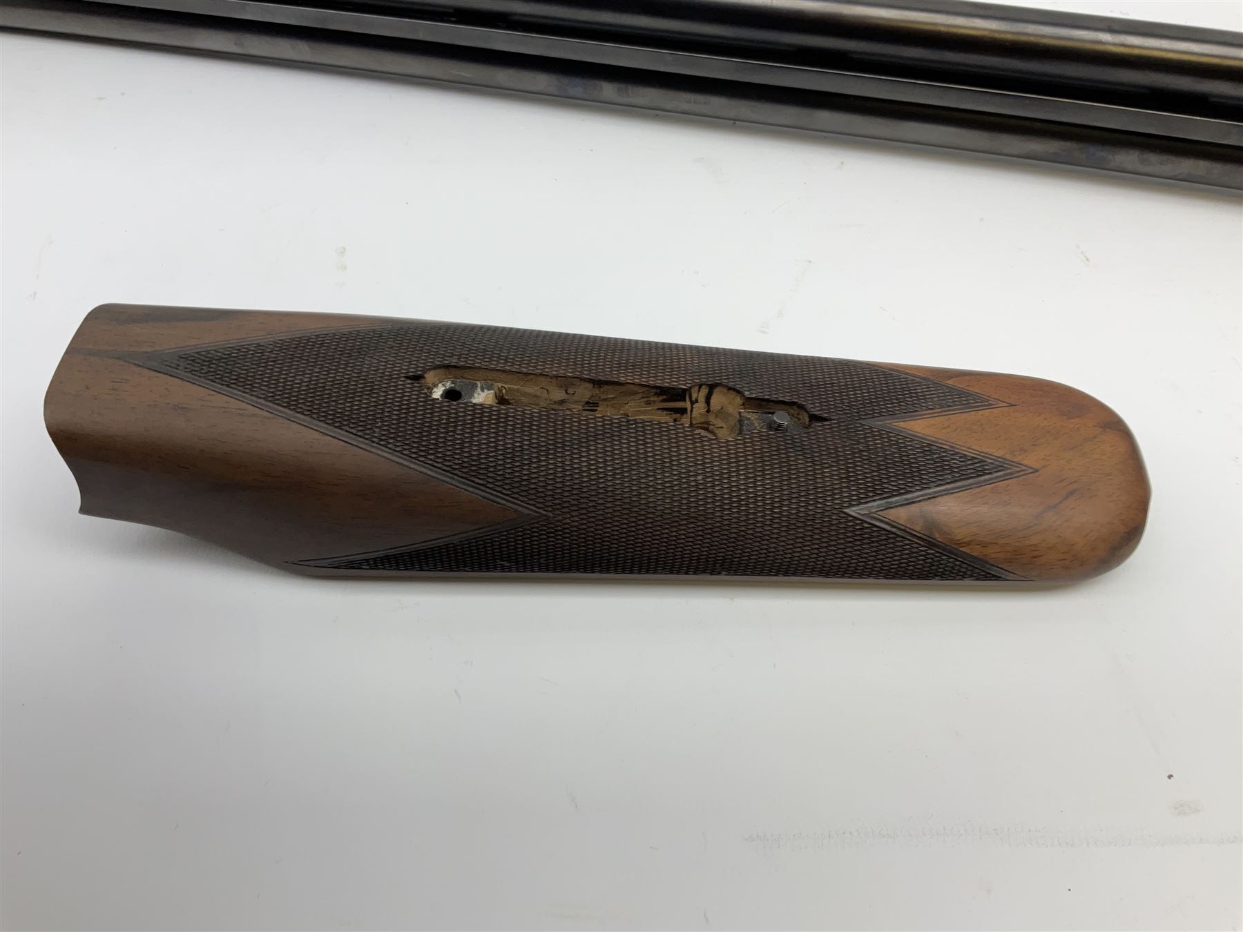 Very fine Westley Richards 12-bore side-by-side double barrel boxlock ejector live pigeon sporting gun, c1910, very heavy and thick 76.5cm blued tightly choked barrels with 2.5