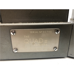  The Quad II Amplifier Serial no. 59730 and another Serial no. 30746, missing one valve (untested)  