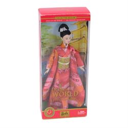 Five Mattel Dolls of the World Collector's Edition Barbie Dolls, including Princess of China, Princess of Japan, Princess of England, Princess of Ireland and Festivals of the World Irish Dance edition, all boxed