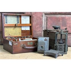 Dobbie McInnes, Glasgow, design No. 4 engine indicator test instrument, in teak case, toge...