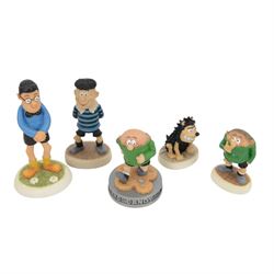 Thirteen Robert Harrop Beano Dandy Collection limited edition figures, including Gnasher, Menaces Forever, Toots, Lord Snooty, Chips and Minnie the Minx etc, all boxed 
