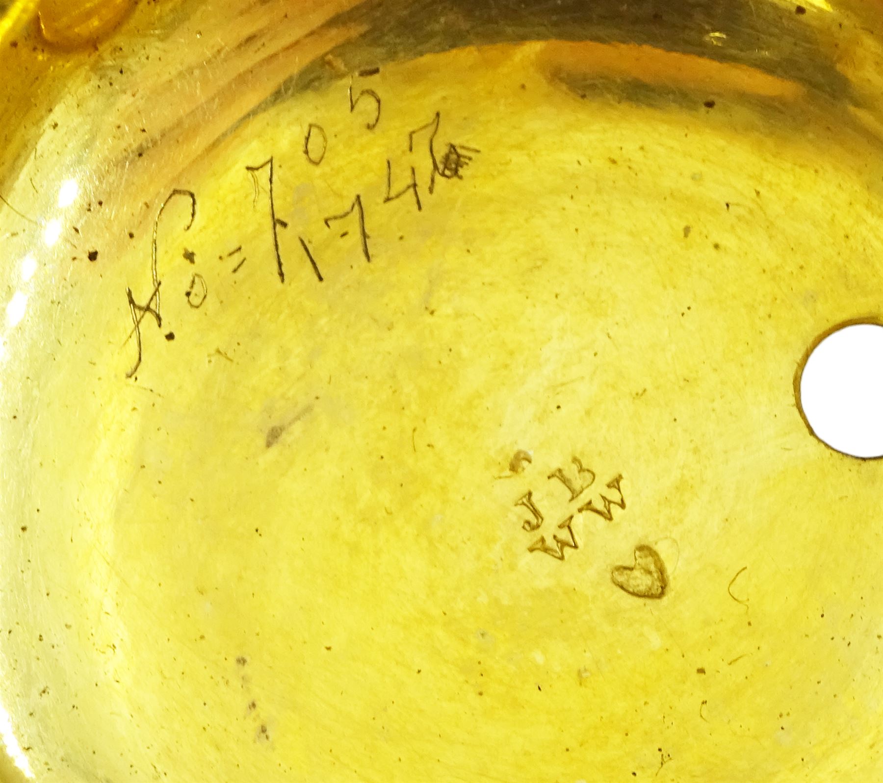 19th century gilt metal, triple cased verge fusee pocket watch, for the Turkish market by Edward Prior, London, No. 62801, pierced and engraved balance cock decorated with a classical urn, white enamel dial with Turkish hour markers, the outer tortoiseshell case, with pique work borders