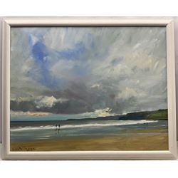 Malcolm Ludvigsen (British 1946-): 'Scarborough', oil on canvas signed, titled and dated 'Oct 21 2016' verso 60cm x 75cm