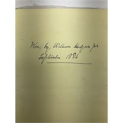 Collection  of 'the Flowers of Sheakspeare' bound in a book, approximately twenty nine studies in watercolour, each work detailing the act the flower is mentioned, together with the tapestry book by Candee. 