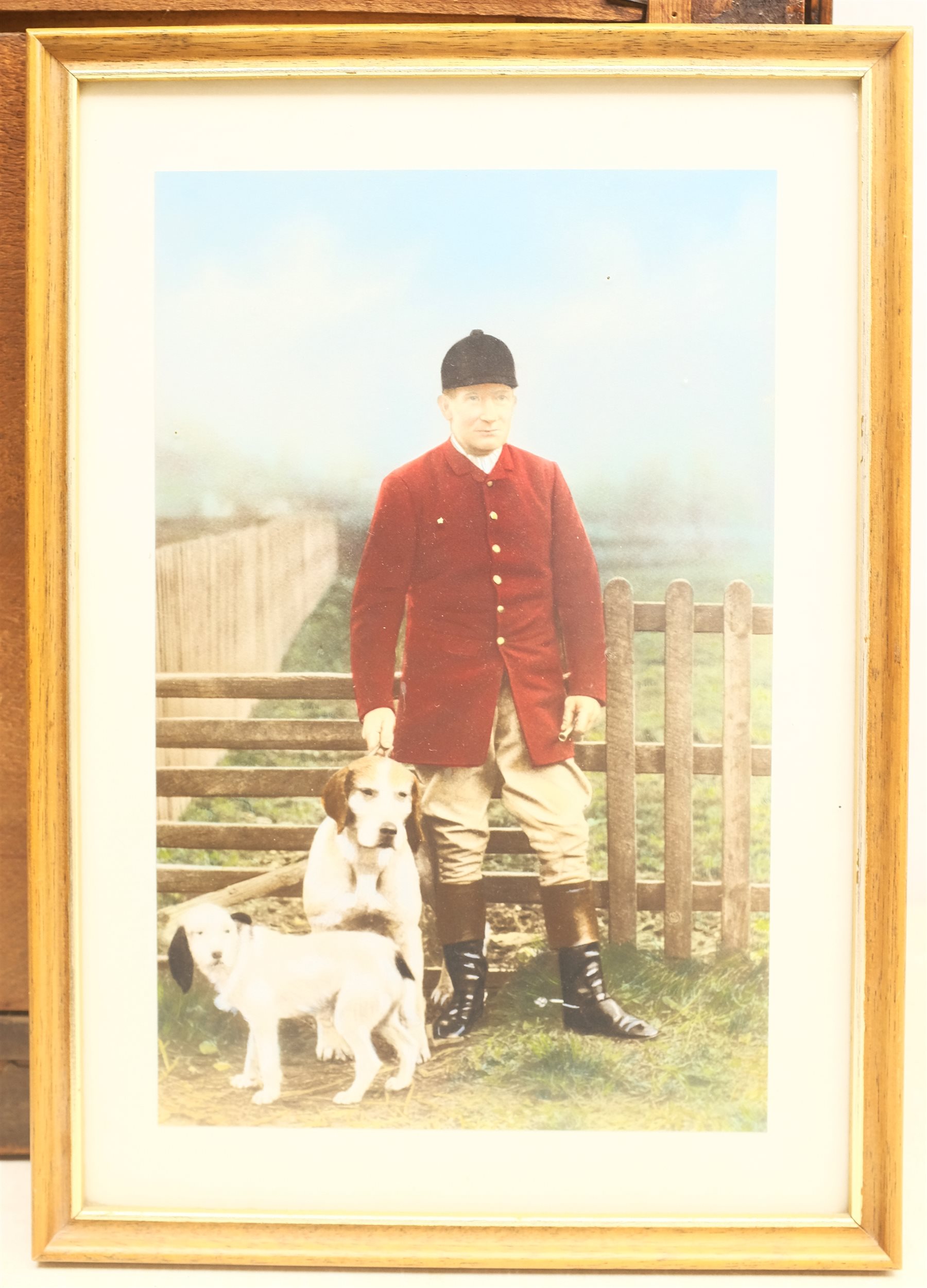 After Imogen Collier (British fl.1898-1904): The Sinnington Hunt, photogravure inscribed 'From the Picture Presented to Penn Sherbrooke Esq. and Mrs Sherbrooke by the members of the Sinnington Hunt 1905' in the plate, together with three other pictures relating to Jack Parker and the Sinnington Hunt, max 35cm x 55cm (4)