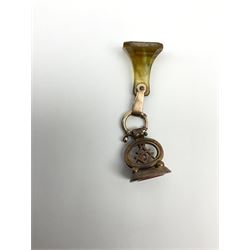 Masonic fob seal and another on spring catch loop
