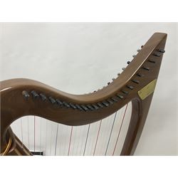 Contemporary 24 string Celtic or Irish Folk Harp with an Ash soundboard and 24 sharpening keys, with three music books, tutorial and DVD In a soft carrying case with tuning key 