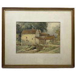 George Sykes (British 1863-1942): Country Cottage, watercolour signed 25cm x 35cm
