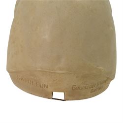 Gebruder Michell Berlin; 19th Century plaster Death Mask of Napoleon, signed to the top, H30cm 