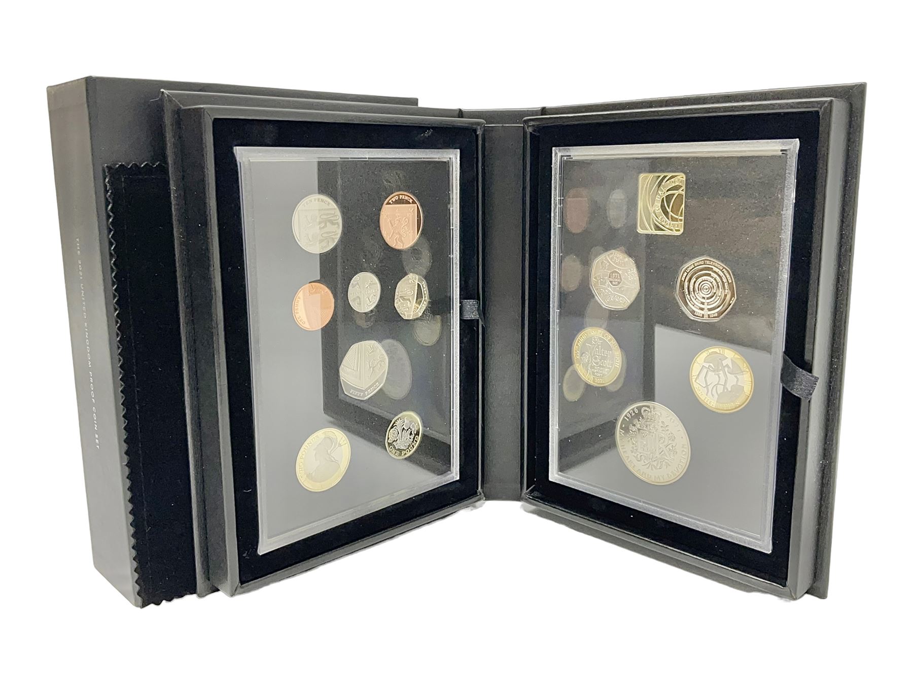 The Royal Mint United Kingdom 2021 proof coin set, cased with certificate