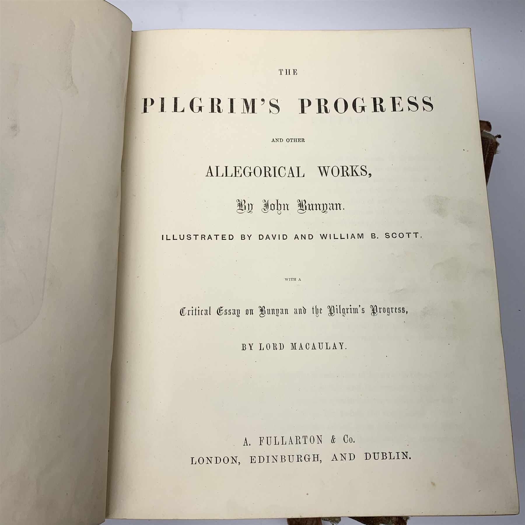 The Harmsworth Universal Atlas and Gazetteer. Nd early 20th century; Knight Charles: Old England. Two volumes; and Bunyan John: The Pilgrim's Progress (4)