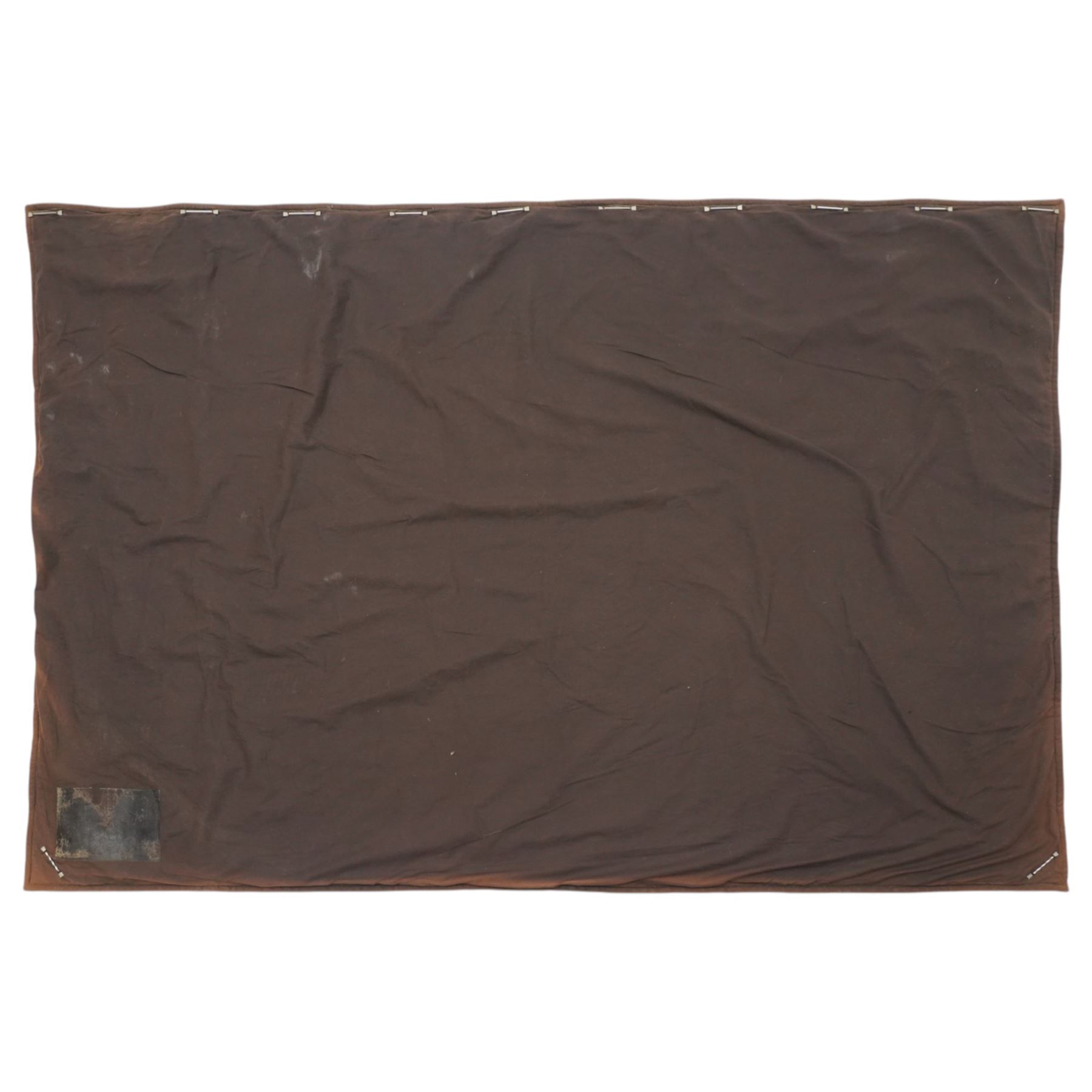 Large French Aubusson style verdure tapestry, of 18th century design but later, depicting hunters resting, 133cm x 194cm