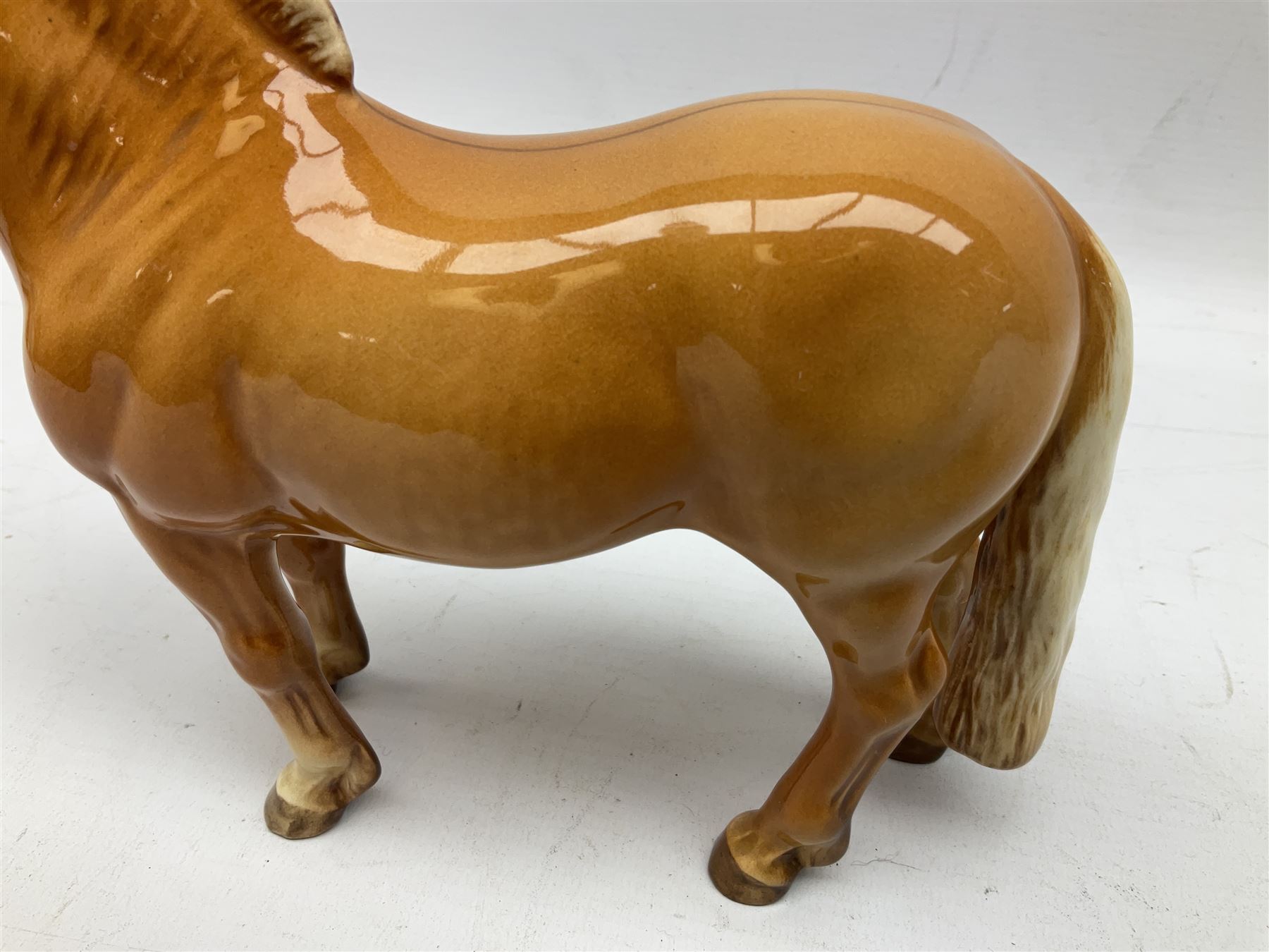Beswick Norwegian Fjord Horse in Dun gloss, no. 2282, printed mark beneath, H16cm

