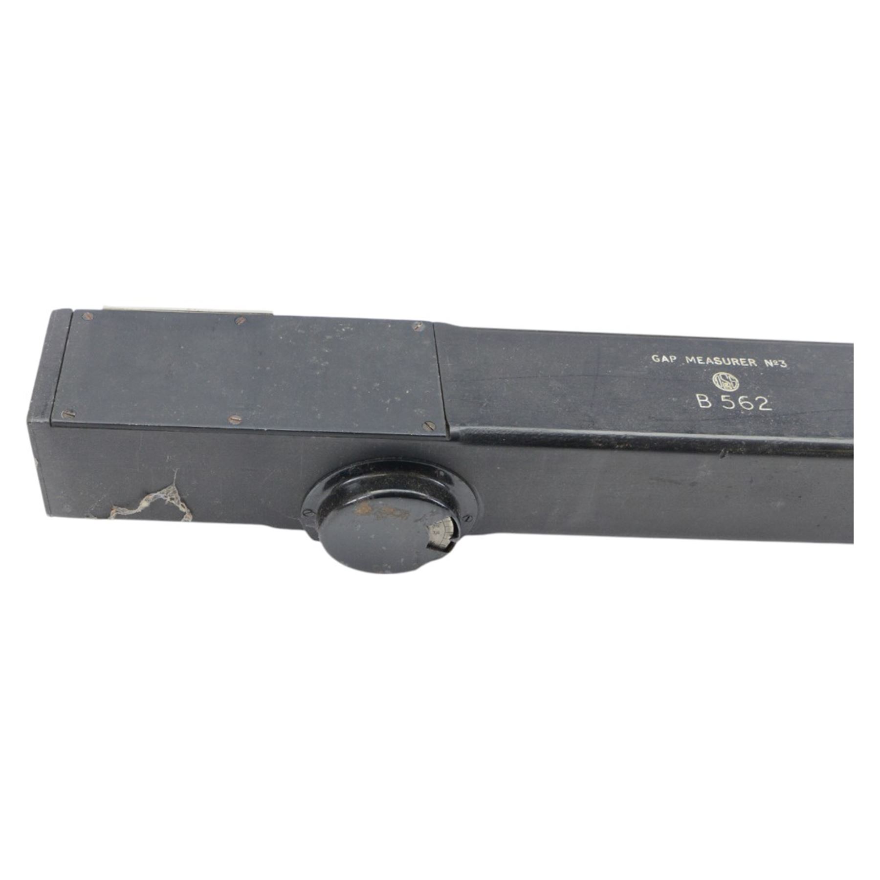 MKI Watkin Clinometer No. 1 1894, military issue Hall Bros theodolite no. 40467, and a military issue B562 gap measurer No. 3, all within fitted canvas/wooden cases