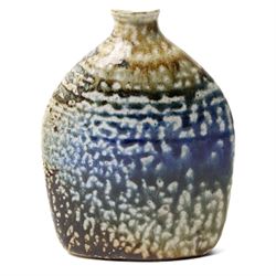 Chris Jenkins (British 1933-2022): studio pottery bowl, D22cm; together with further examples, including a wave design vase by Kyoko Takahashi, and four others variously signed, largest H28cm (6)